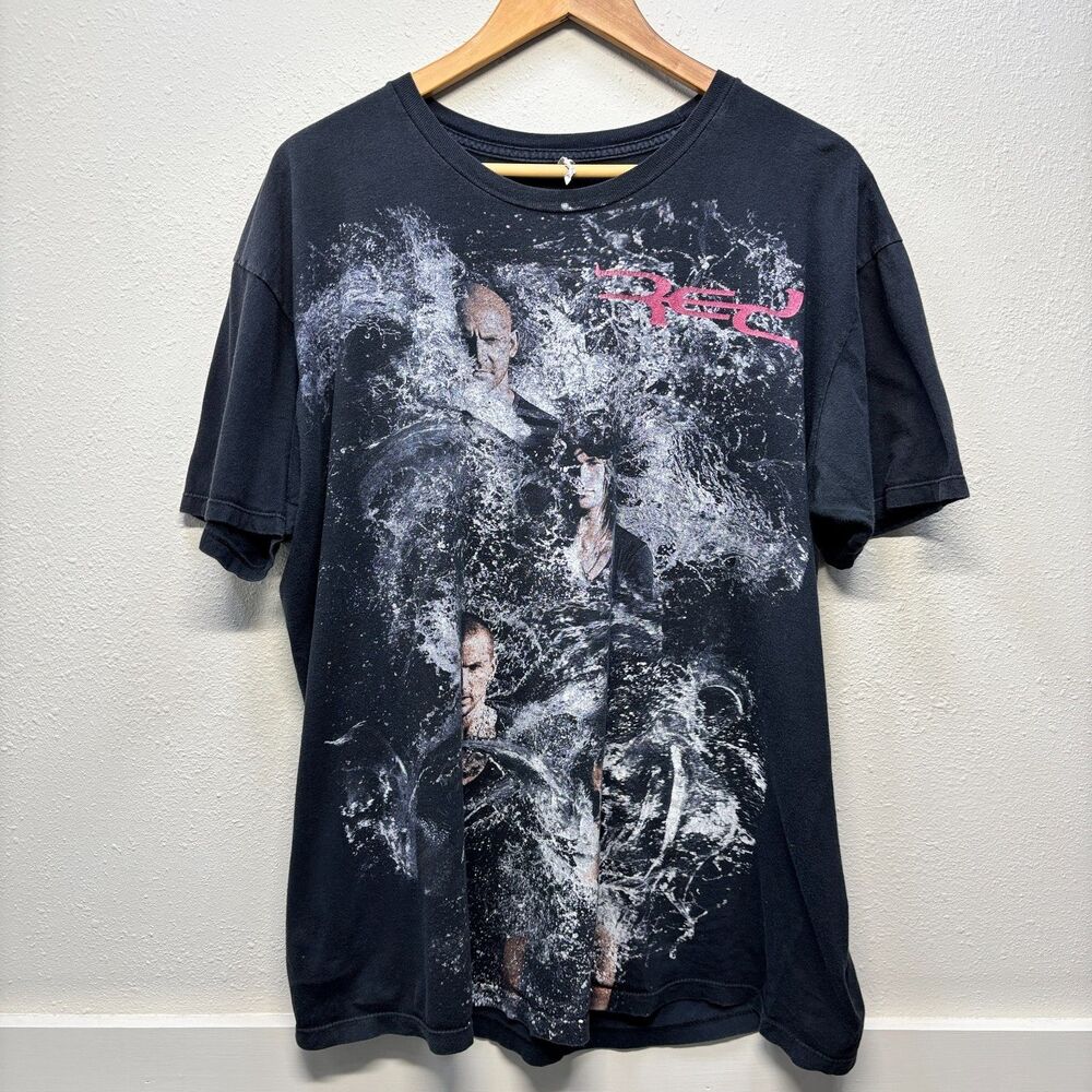 Red Band T shirt Vintage XL - Black Tour Concert Tee Grail Christian Rock
